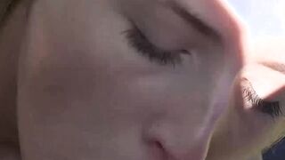 Kinky blonde cutie rides grandpas old cock like a cowgirl