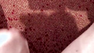 Amateur records himself while jerking off his hairy dick