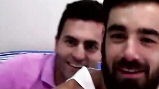 Bearded jock has mutual cock sucking with smooth gay lover