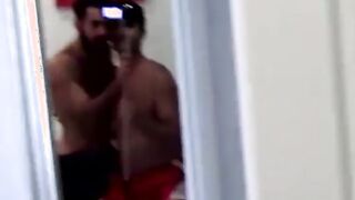 Bearded jock has mutual cock sucking with smooth gay lover