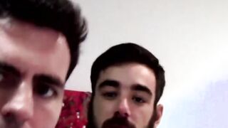 Bearded jock has mutual cock sucking with smooth gay lover