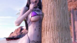 Brunette Girl Loves to Ride SHEMALE Cock