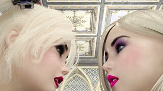 Dominant 3D Dickgirl Hardcore Throat Fuck