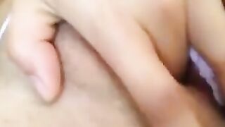 Stepsister fingerfucking her wet pussy