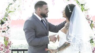 Big cock guy fucked sexy bride shemale