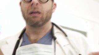 Aroused TS gets ass fucked by her doctor