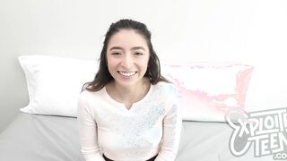 This small four feet 9 85lb teenie blows and fucked pov style Skank two