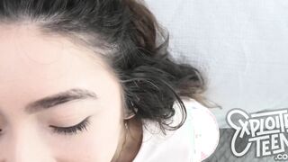 This small four feet 9 85lb teenie blows and fucked pov style Skank two
