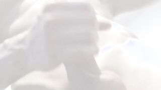 Twink uses kinky flashlight while jerking off his thick cock