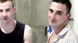 Sexy jockstrap wearing teen moans during passionate rimming