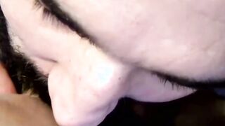 Tight ass twink moans while getting ass ravaged by two cocks
