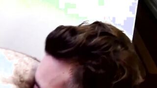 Tight ass twink moans while getting ass ravaged by two cocks