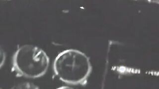 Cute hipster jerking off in his private airplane