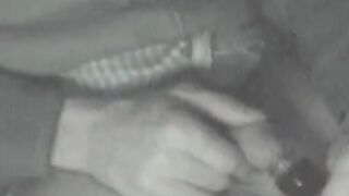 Cute hipster jerking off in his private airplane
