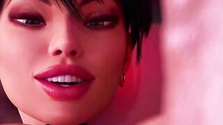 ULTRA Realistic 3D Shemale MILF Masturbates