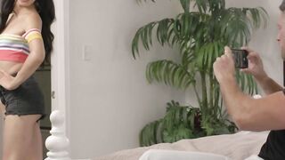 Lucky stepbrother bareback fucks TS stepsister