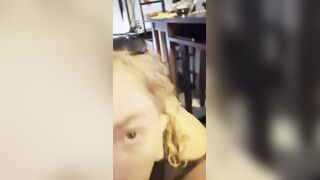 Redhead Slut Deepthroat Blowjob