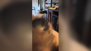 Redhead Slut Deepthroat Blowjob