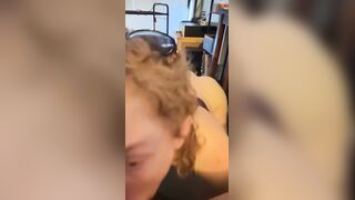 Redhead Slut Deepthroat Blowjob