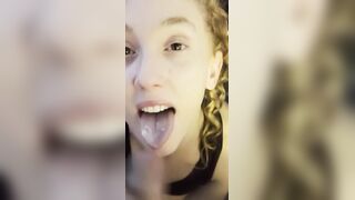 Redhead Slut Deepthroat Blowjob