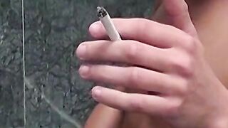Smoking sensations with Jax being horny stroking cock to cum