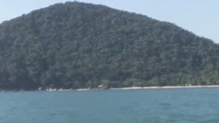 Latino jock raw riding on a boat before facial cumshot