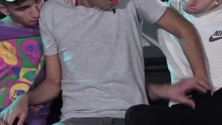 Twinky latinos blow cocks and fuck asses raw in a threeway