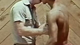 Retro muscle jocks hardcore raw dick riding after deepthroat