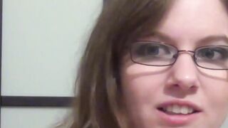 Busty nerdy girl Jessica Lo fucked by fake producer