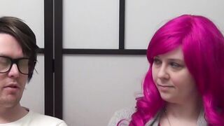 Busty nerdy girl Jessica Lo fucked by fake producer