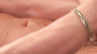Amateur guy works on his fat curved cock until he cums