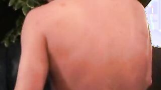 Amateur guy works on his fat curved cock until he cums