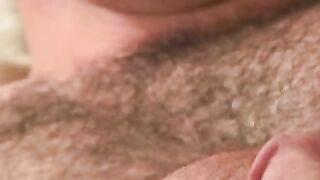 Serious amateur steadily jerks off until cum squirts out