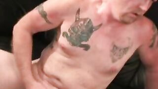 Dick pierced amateur works on cumming really hard