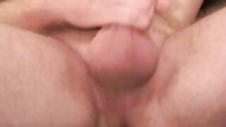 Dick pierced amateur works on cumming really hard