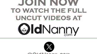 OLDNANNY Horny Claire Knight licks big juicy pussy