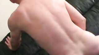 Dude with glasses loves to show off and jerk off on camera