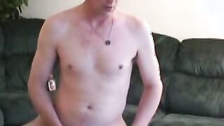 Dude with glasses loves to show off and jerk off on camera