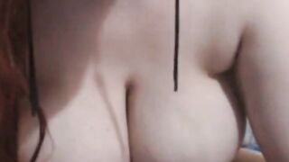 Big Tits Chick fingering her wet pussy and loves it