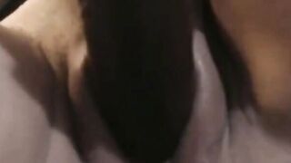 Big Tits Chick fingering her wet pussy and loves it