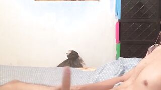 Innocent looking Latino jock loves masturbating on camera