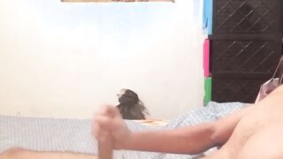 Innocent looking Latino jock loves masturbating on camera