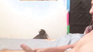 Innocent looking Latino jock loves masturbating on camera