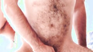 Bald hunk takes it raw in the ass after getting a blowjob