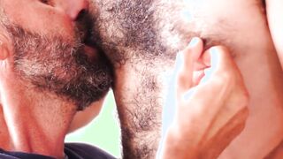 Bald hunk takes it raw in the ass after getting a blowjob