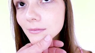 Petite cute teen teases big cock and rides it