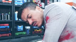 Handsome hunk Jonathan Miranda deepthroats rock hard cock Hoe 2