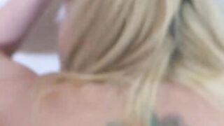 Blonde Teen Creampied by Step Dad Workin