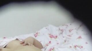 Little Japanese lady secretly recorded masturbating