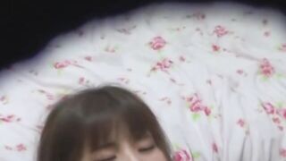 Little Japanese lady secretly recorded masturbating